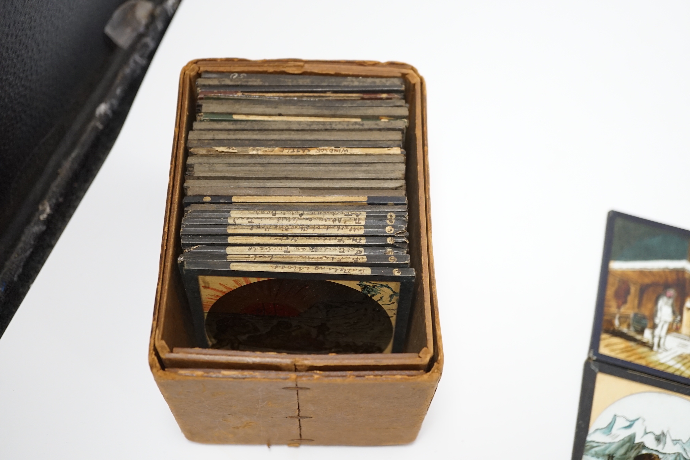 Thirty various Magic Lantern glass slides